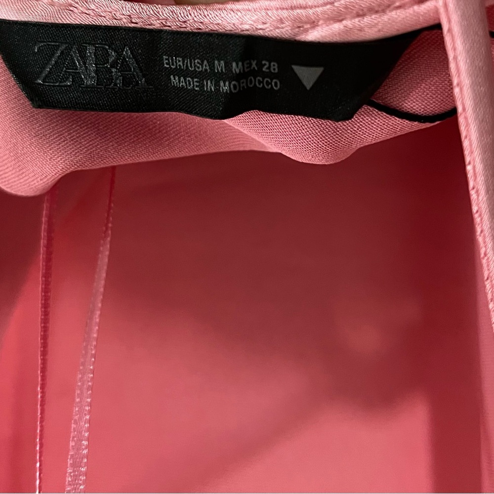 Zara Pink Satin Chemise - Picture 8 of 12